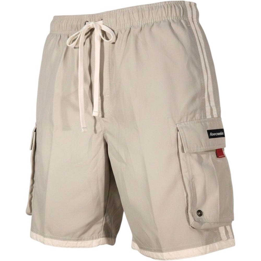 Vintage Y2K Abercrombie & Fitch Tugger cargo Board Shorts Swim‎ Mens Small